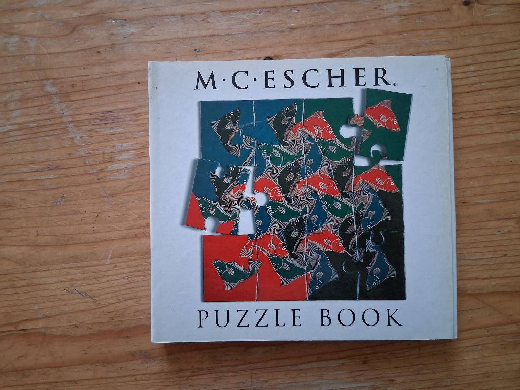 M.C. Escher Puzzel Boekje, Ophalen of Verzenden, Minder dan 500 stukjes, Gebruikt, Legpuzzel