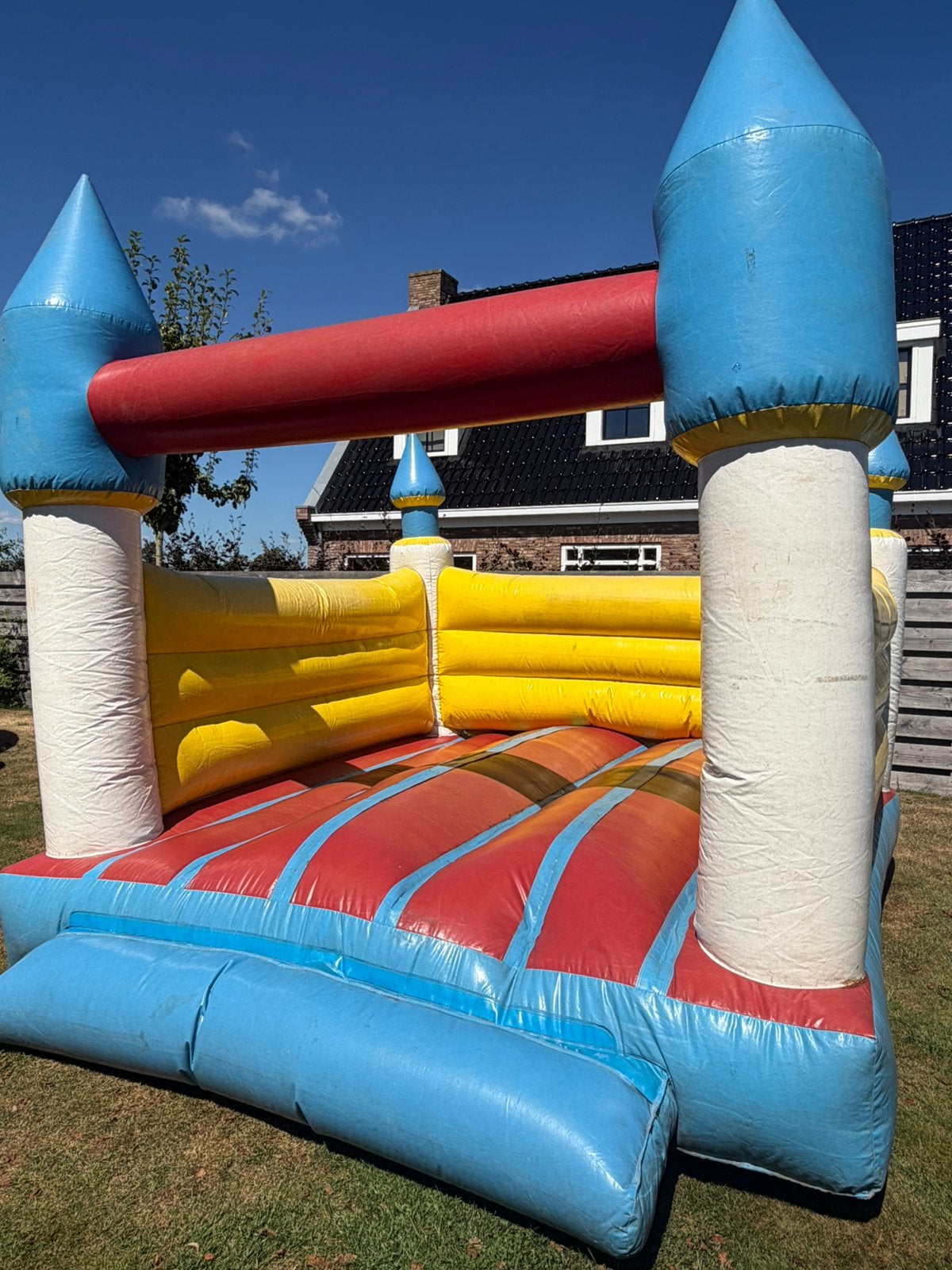 Springkussen met blower, Ophalen, Gebruikt