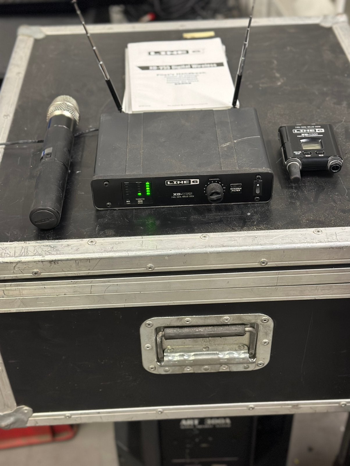 Line 6 XD-V55 wireless microfoonset, Gebruikt, Ophalen of Verzenden, Line 6, Zangmicrofoon