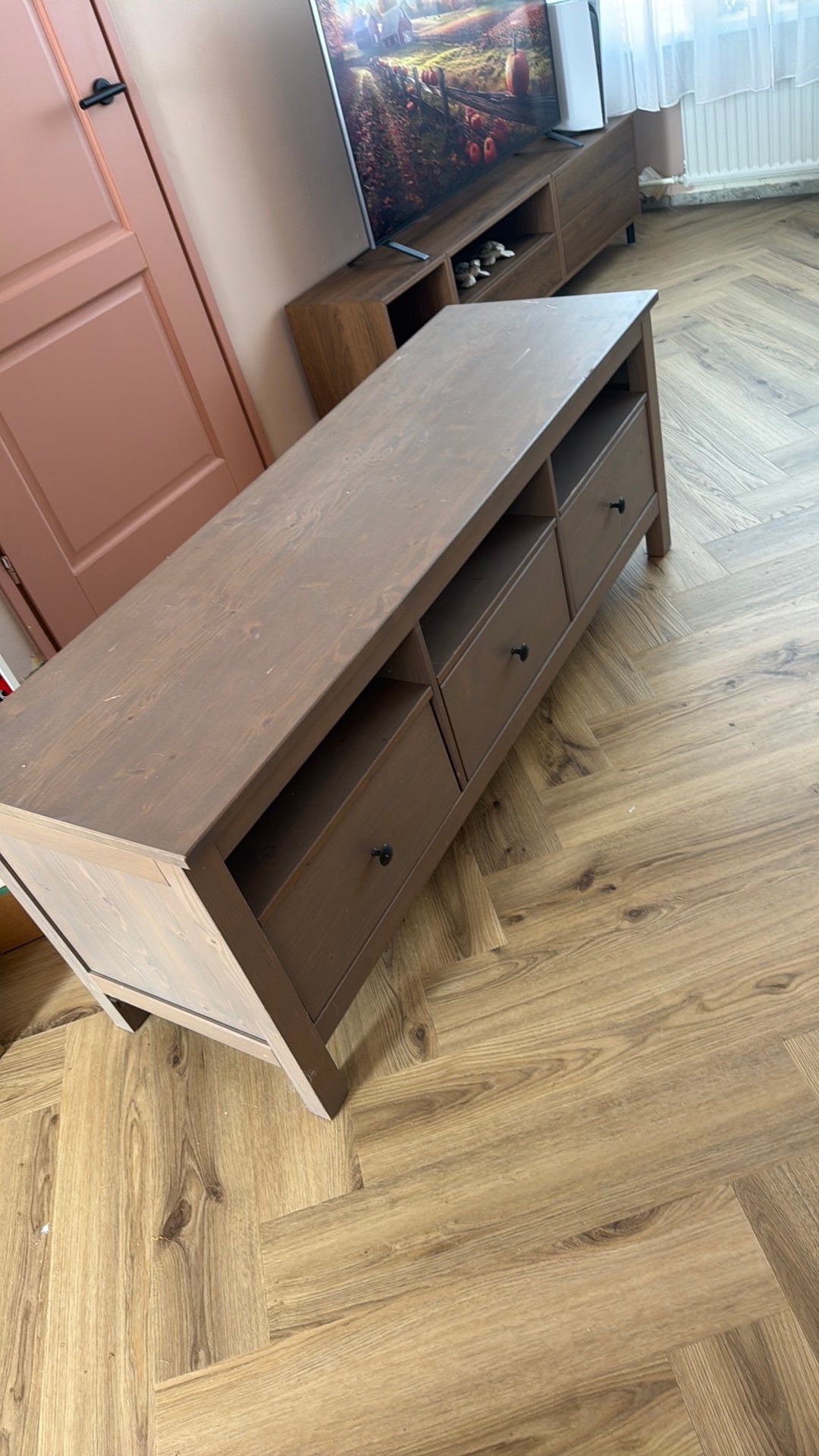 Ikea tv meubel, Ophalen, Gebruikt, 100 tot 150 cm, Minder dan 100 cm