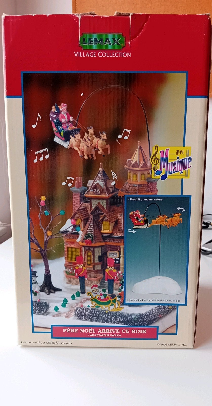 Lemax Santa Claus is coming to town, retired, Kerstdorp, Diversen, Ophalen of Verzenden, Gebruikt
