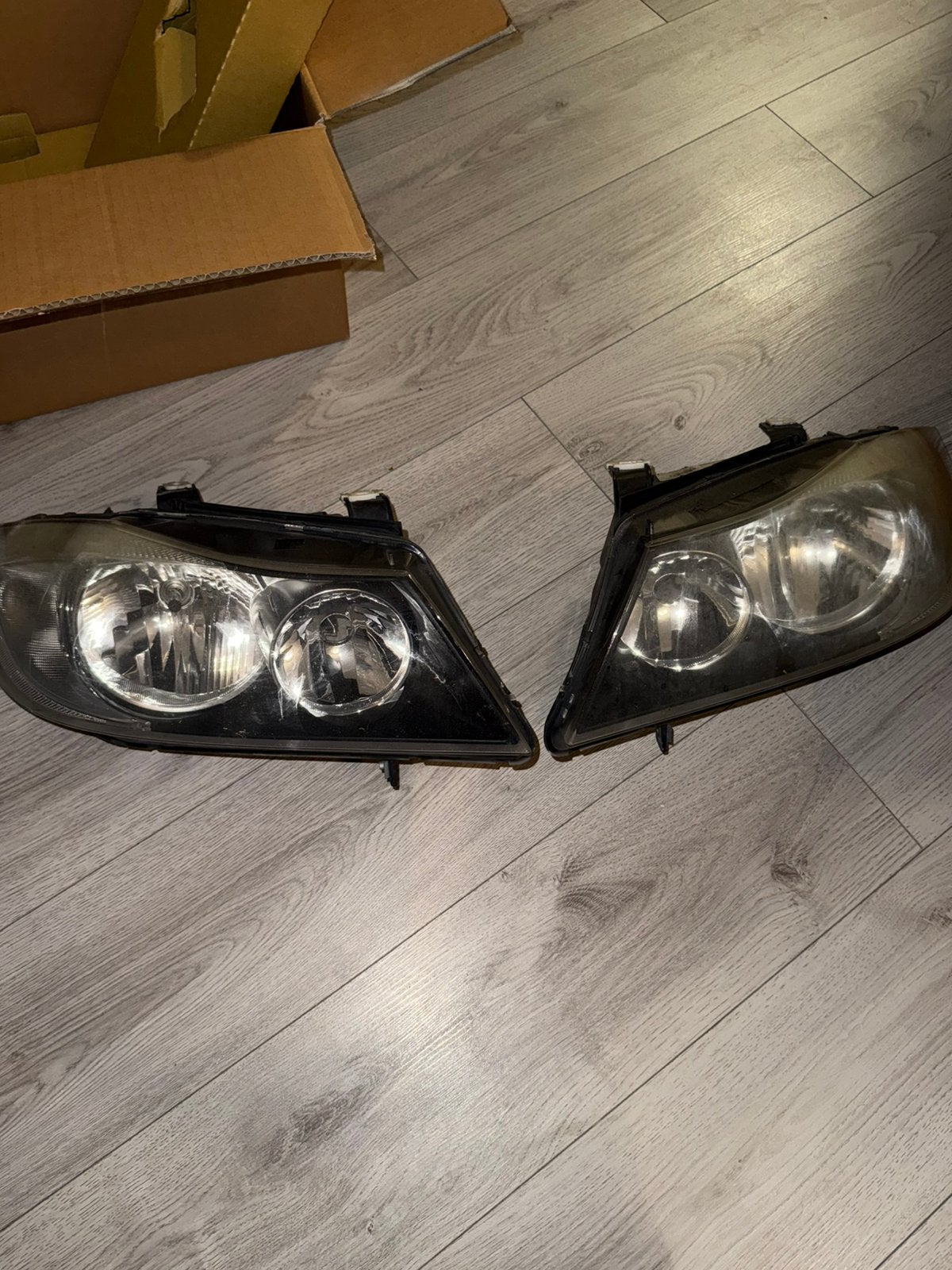 BMW E90 Sedan originele halogeen koplampen, Ophalen, Gebruikt, BMW