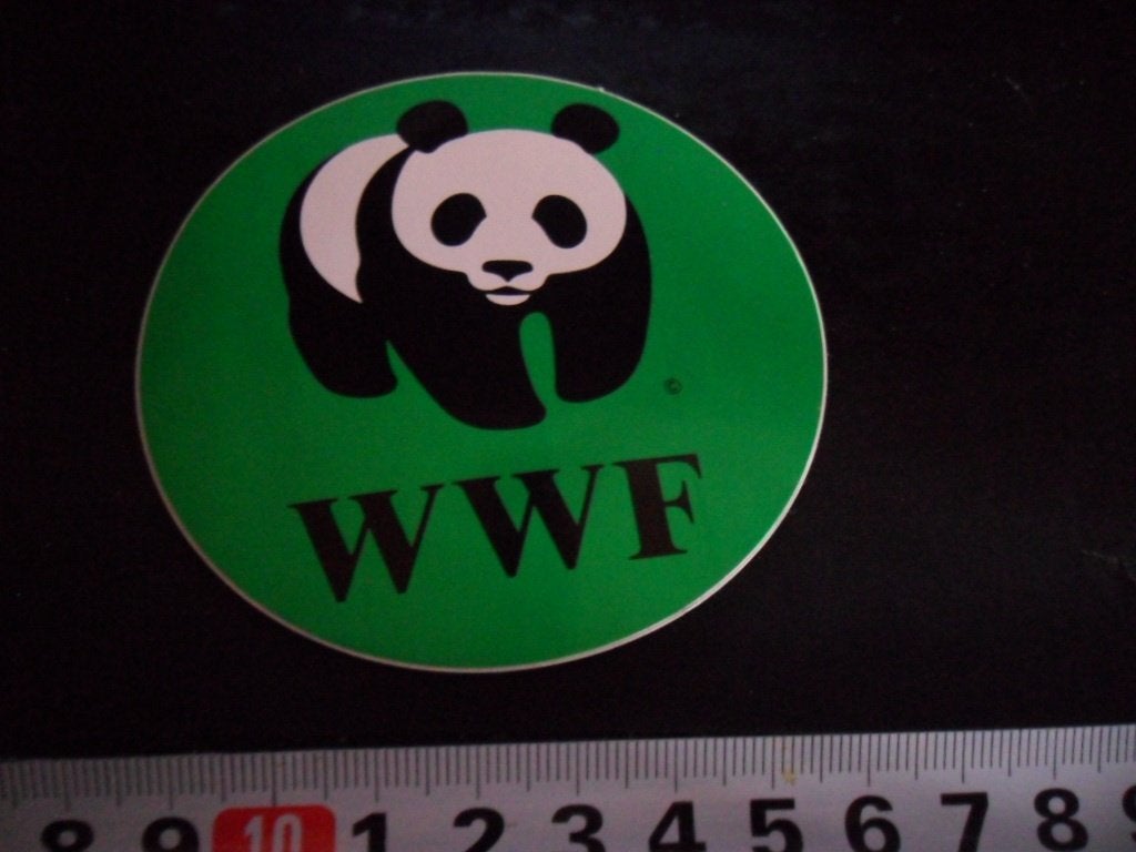 sticker WWF 🐼 panda, Verzamelen, Stickers, Zo goed als nieuw, Ophalen