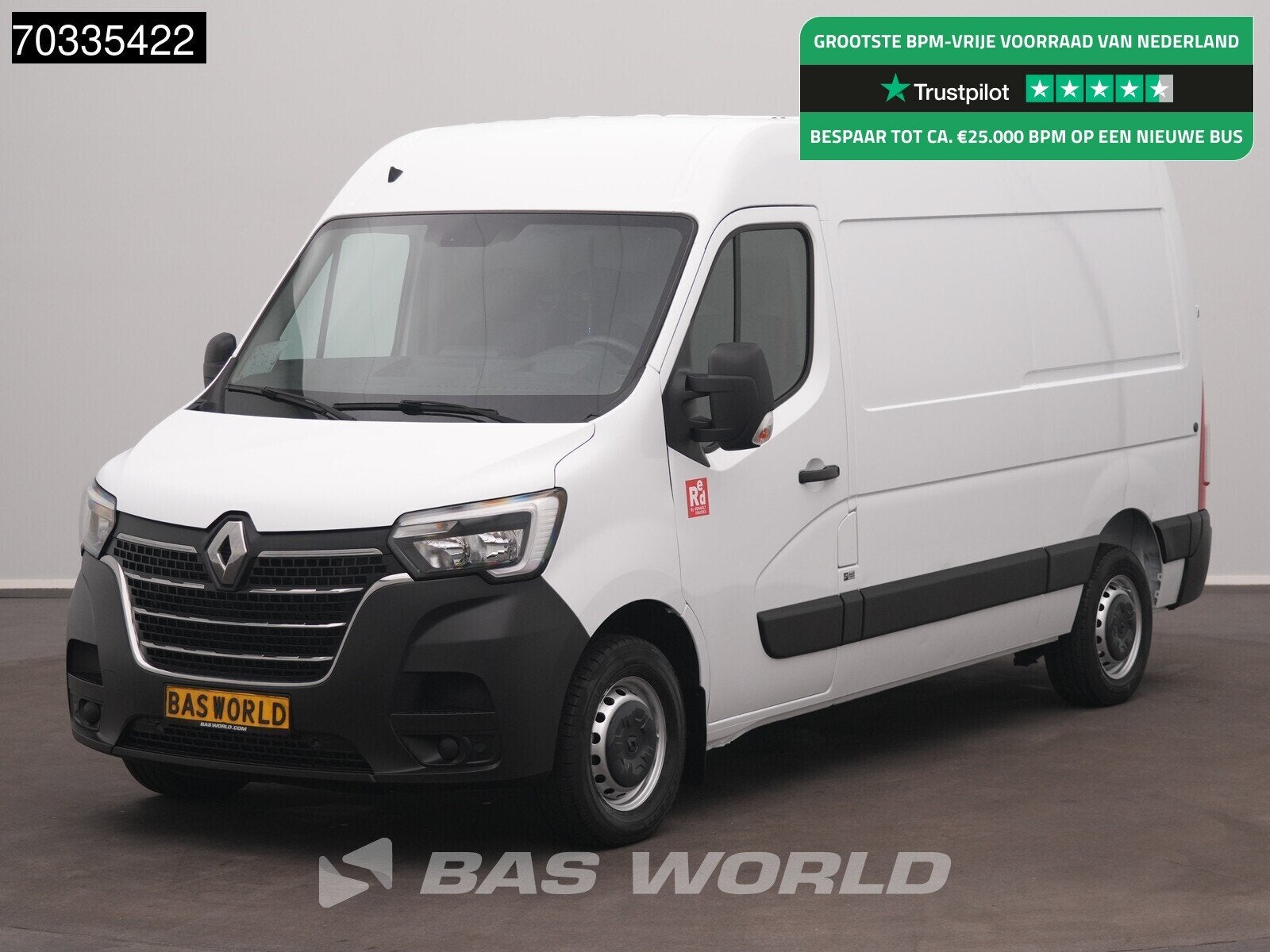 Renault Master 150PK L2H2 Airco Navi Cruise Parkeersensoren, Stof, Gebruikt, Euro 6, 4 cilinders