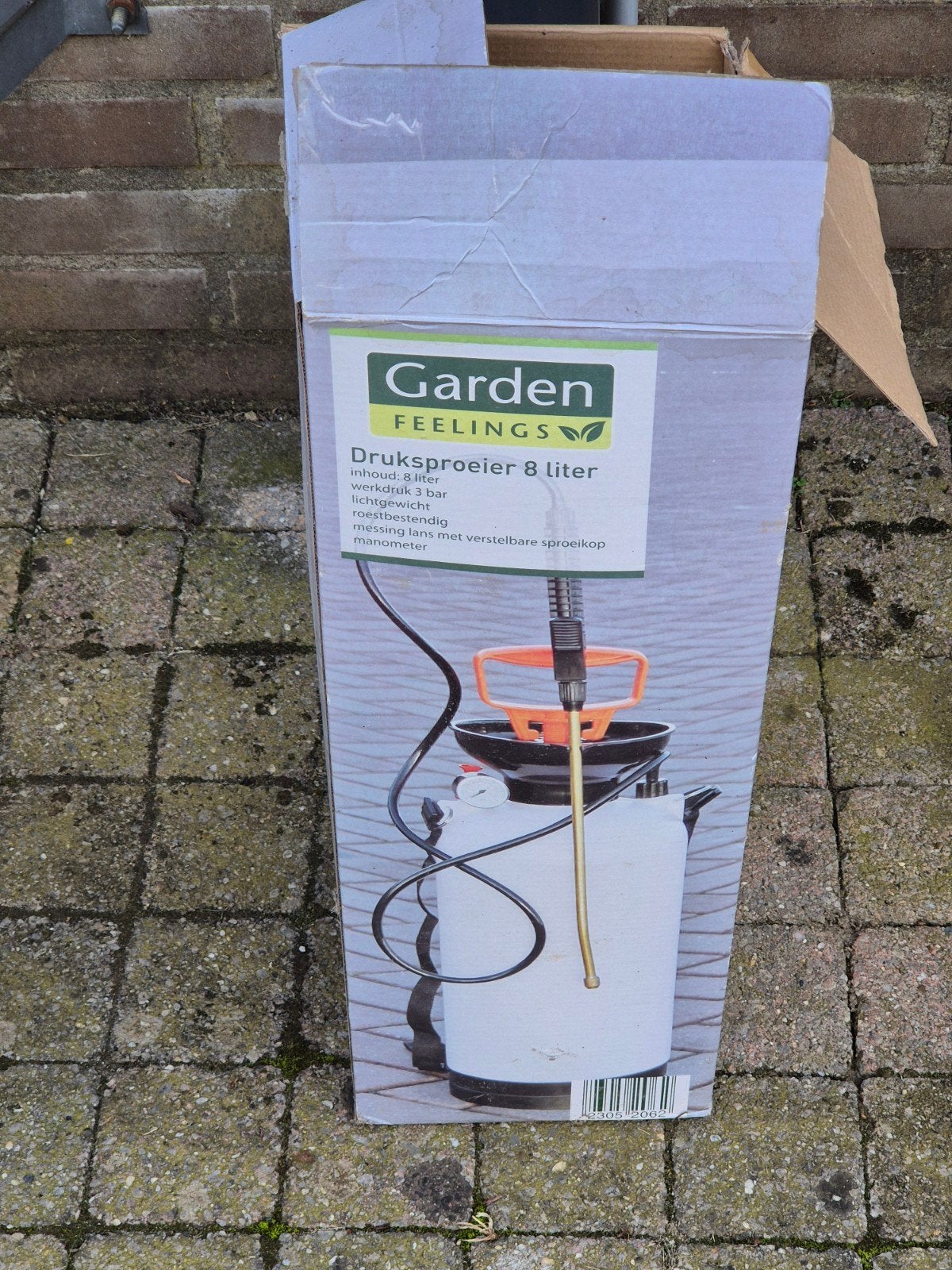 Garden Feelings Druksproeier 8 liter met manometer, Ophalen, Zo goed als nieuw