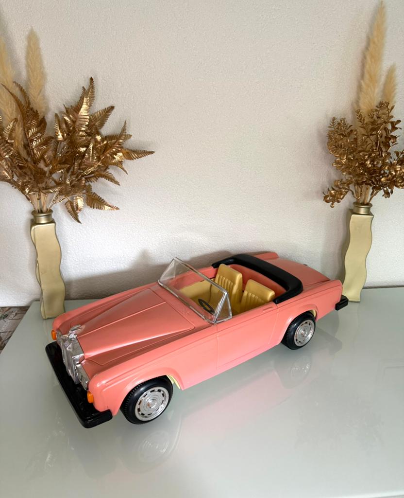 Vintage roze Zima Rolls-Royce speelgoedauto Barbie, Ophalen of Verzenden