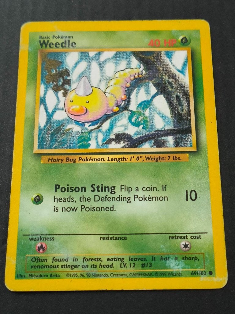 Weedle, Ophalen of Verzenden, Gebruikt, Losse kaart