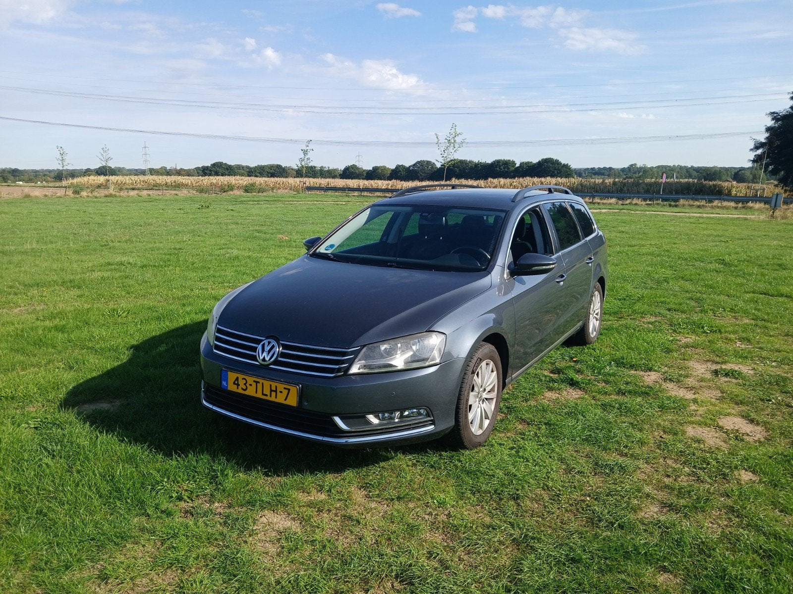 Volkswagen Passat 1.4 TSI 90KW Variant 2012 Grijs, Auto's, Voorwielaandrijving, Euro 5, Stof, Zwart