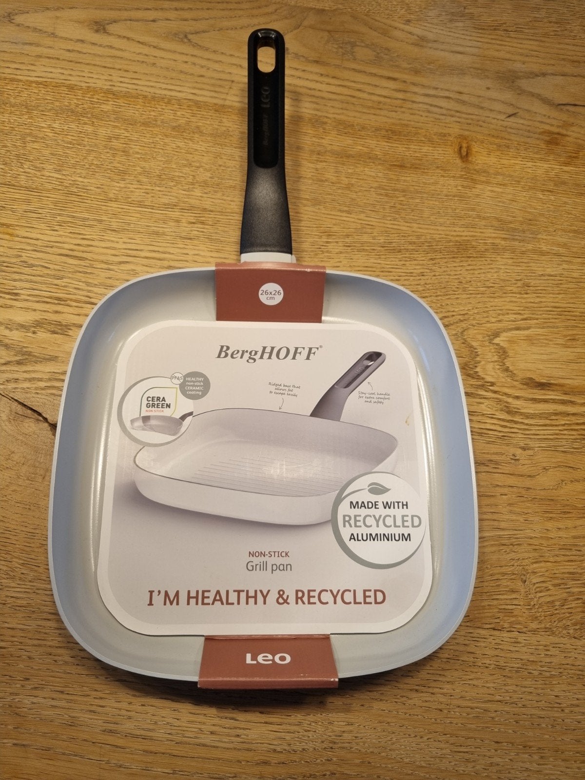 Nieuwe Berghoff Leo Glints grillpan van 26x26 cm, Ophalen of Verzenden, Nieuw