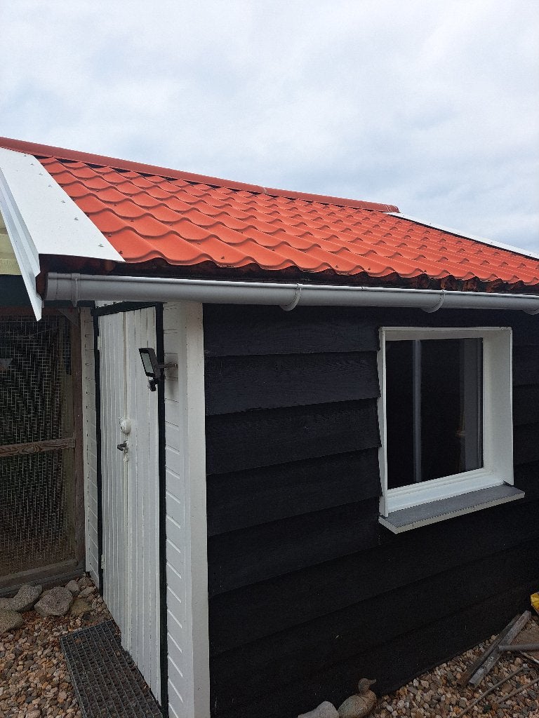 Dakplaten metaal, 5 tot 10 m², Zo goed als nieuw, Metaal, Rood