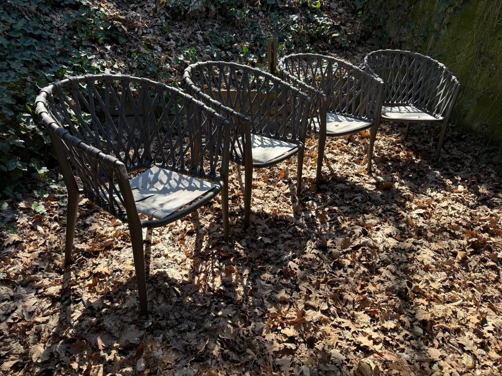 4 B&B Italia Erica stoelen NP €5000,-, Ophalen of Verzenden, Gebruikt, Kunststof