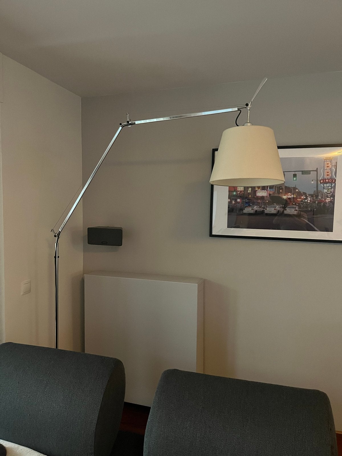 Artemide Tolomeo Mega Vloerlamp - Design Klassieker, Ophalen, 200 cm of meer, E27 (groot), Zo goed als nieuw