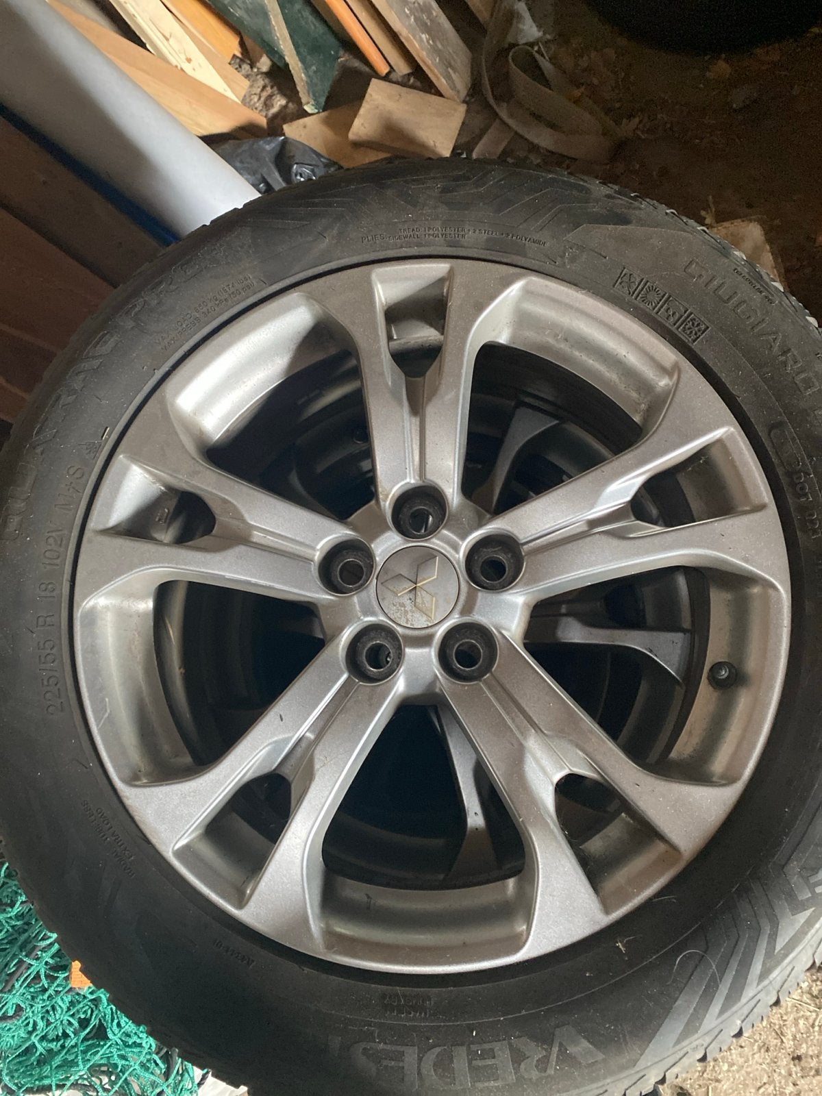 Vredestein 225/55R18 banden met velgen Mitsubishi Outlander, Ophalen of Verzenden, Gebruikt