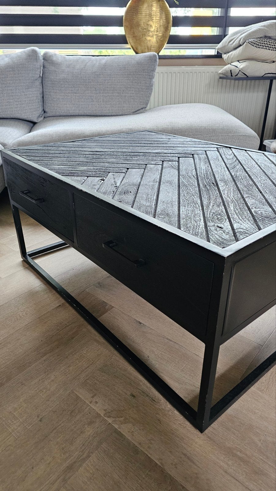 Salontafel rechthoek, Ophalen, Gebruikt, 100 tot 150 cm, 50 tot 100 cm