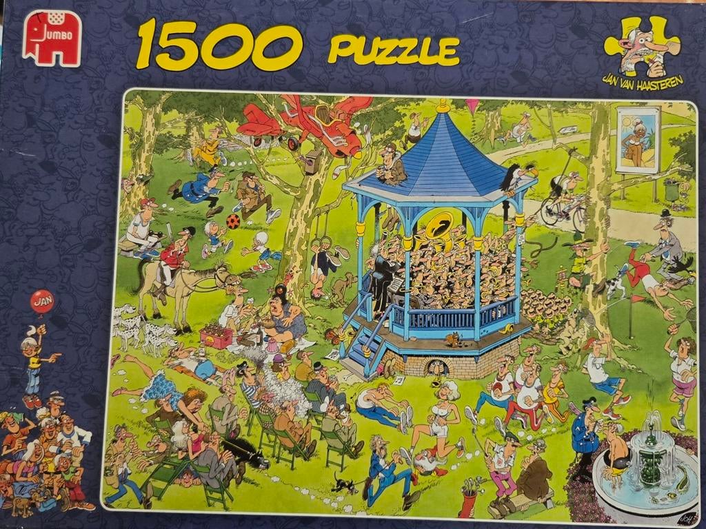 Jan van haasteren muziekpaviljoen 1500 stukjes, Ophalen, 500 t/m 1500 stukjes, Zo goed als nieuw