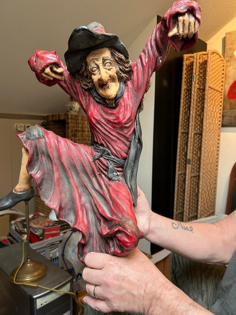 Hangende Heks Decoratie - Uniek en Handgemaakt, Ophalen of Verzenden, Gebruikt