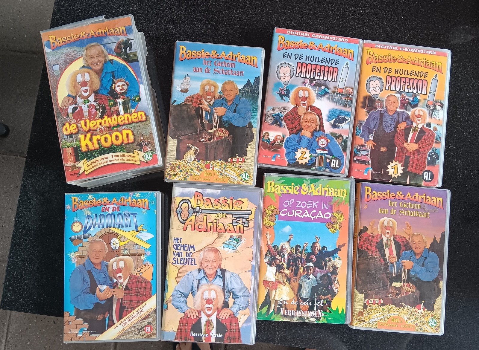 videobanden bassie & Adrian, disney,  ea, Ophalen
