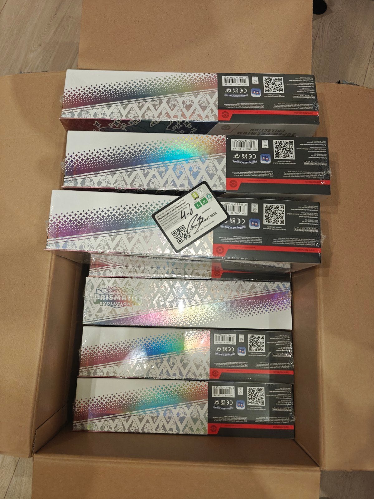 10x Pokemon Prismatic Evolution Premium Collection Boxen, Ophalen, Nieuw, Boosterbox