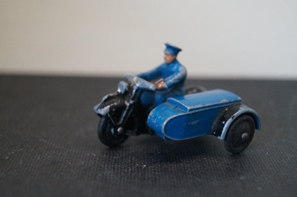 Dinky toy 43b RAC-motorpatrouille met zijspan (1946-1949), Verzenden