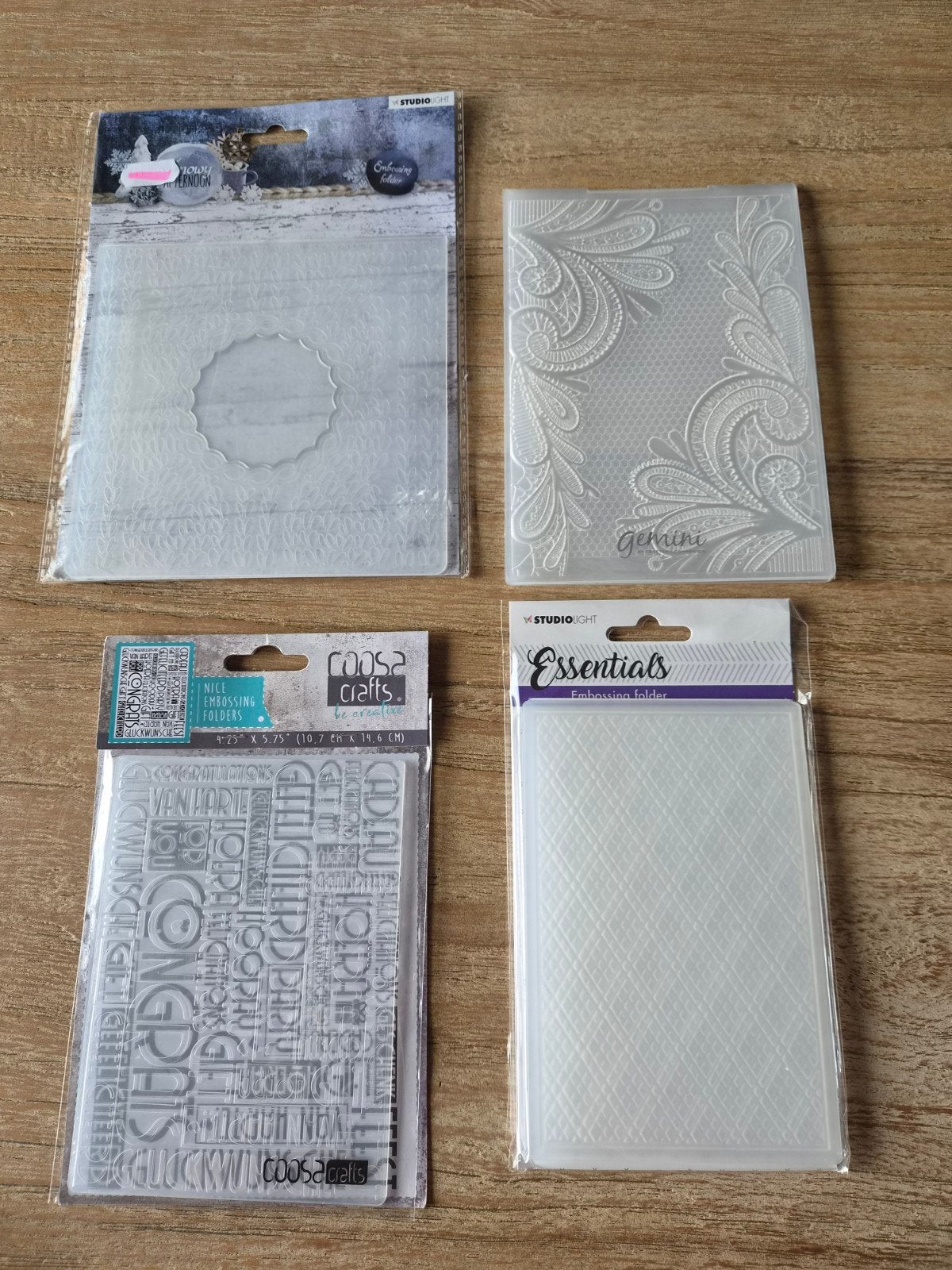 Embossing folders voor creatieve projecten, Gereedschap of Toebehoren, Nieuw, Ophalen of Verzenden, Kunststof