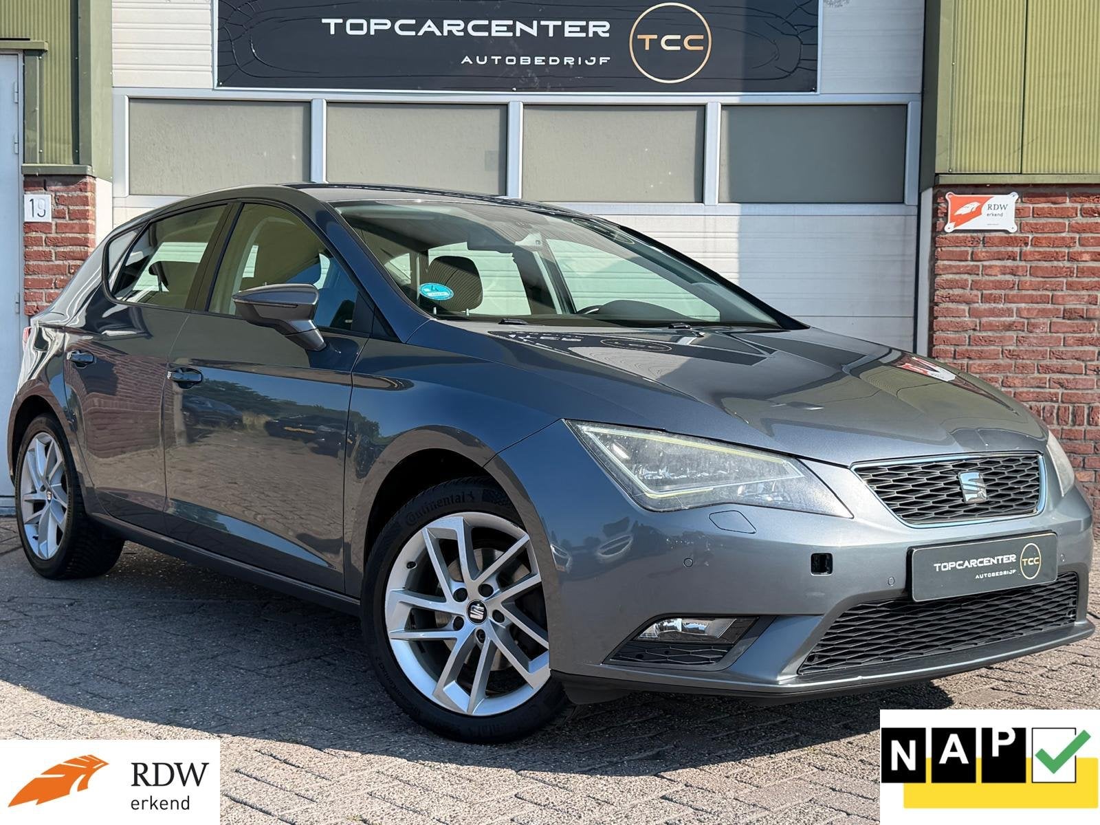 Seat Leon 1.4 TSI Style/AIRCO/NAVI/PARKS/CRUISE/APK/NAP, Voorwielaandrijving, Euro 5, Gebruikt, 4 cilinders