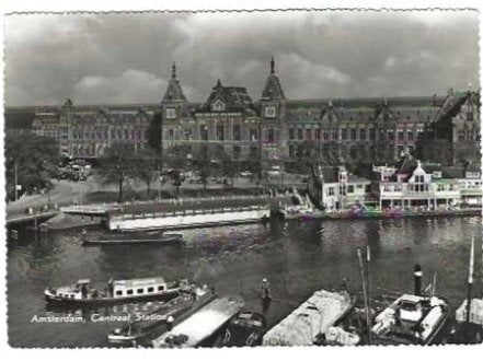 Amsterdam binnenvaart, Ophalen of Verzenden, Zo goed als nieuw, Kaart, Foto of Prent