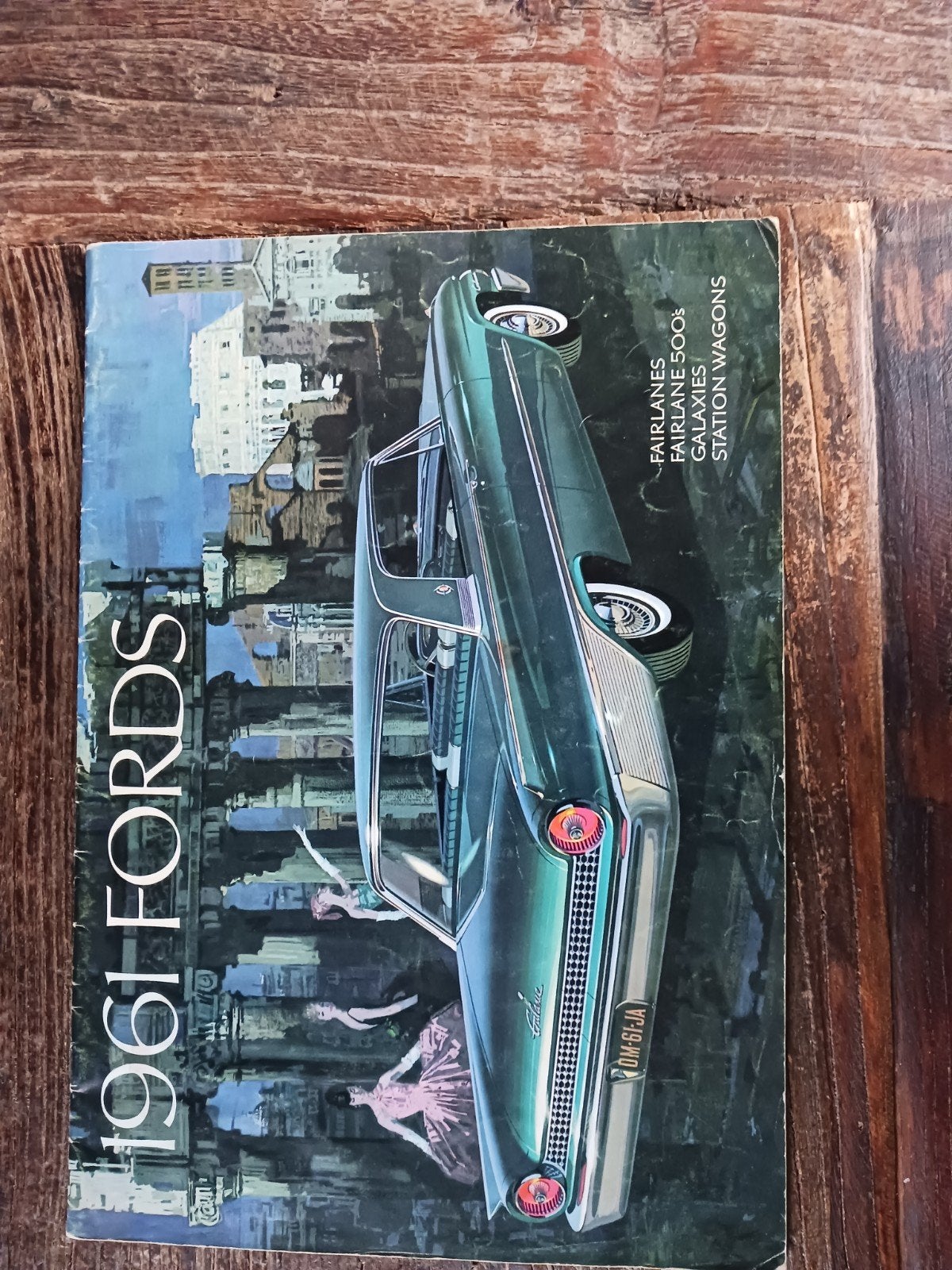 Ford USA folder 1961, Ophalen of Verzenden, Gelezen, Ford