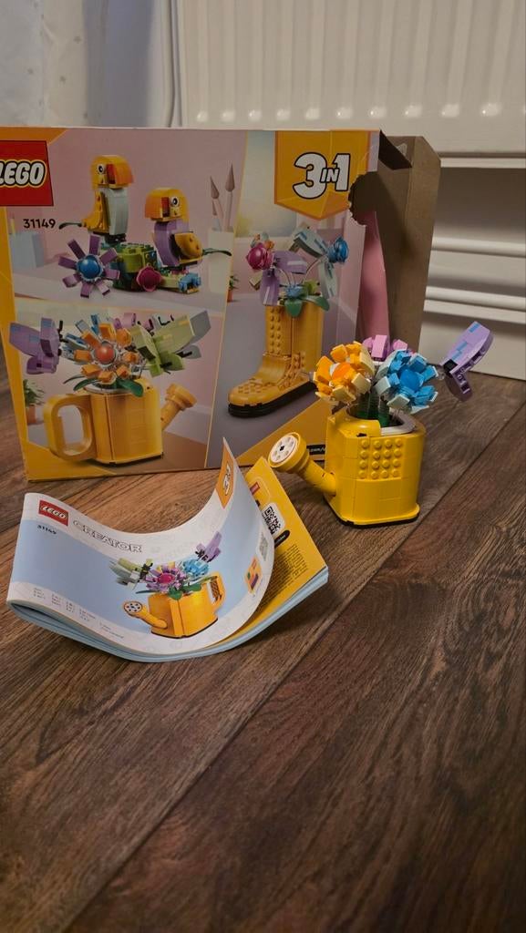 LEGO Creator 3in1 Gieter met Bloemen (31149), Ophalen, Compleet, Lego, Zo goed als nieuw