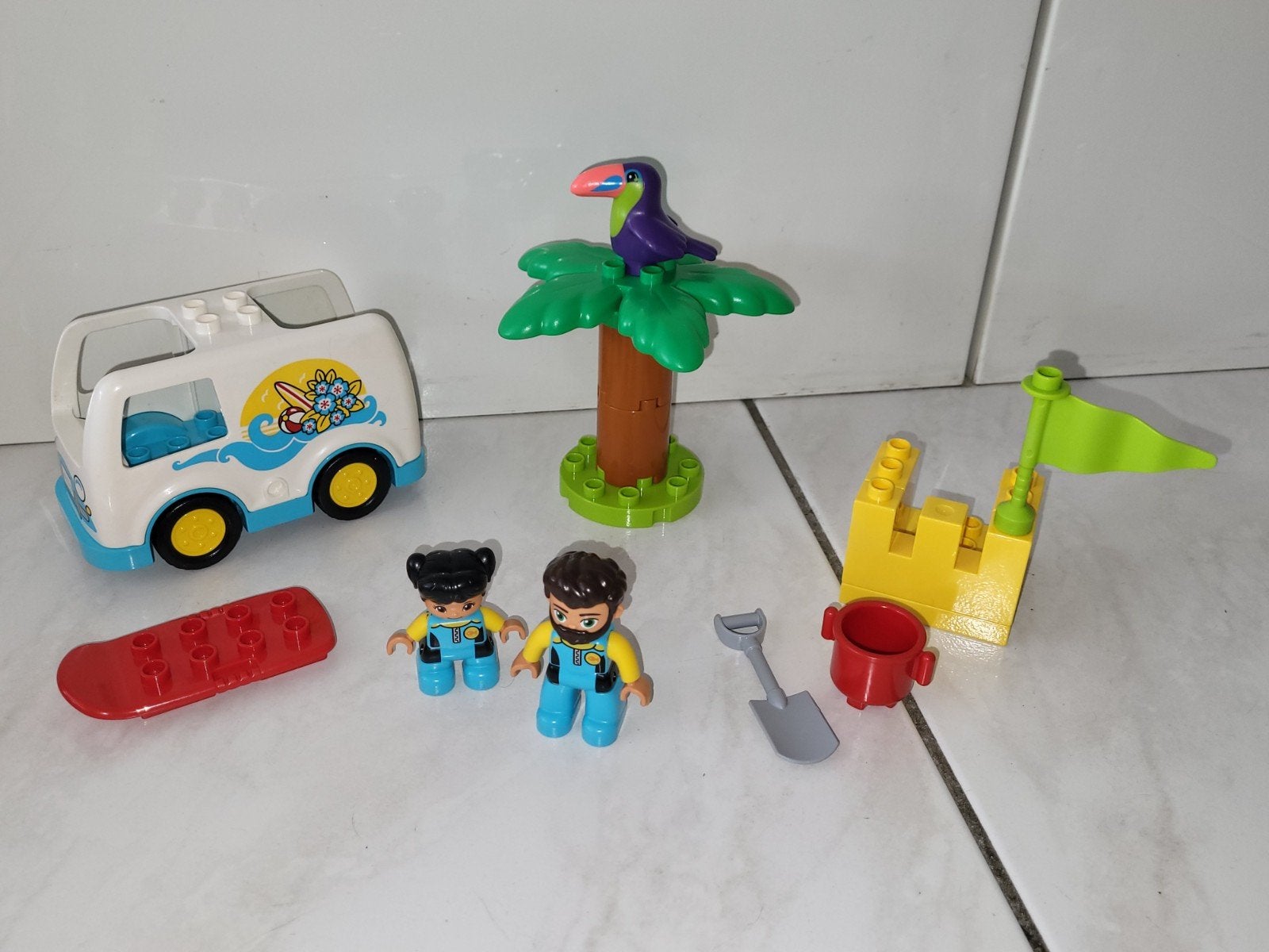 Duplo camper strand vakantie set, Gebruikt, Ophalen of Verzenden, Duplo, Duplo
