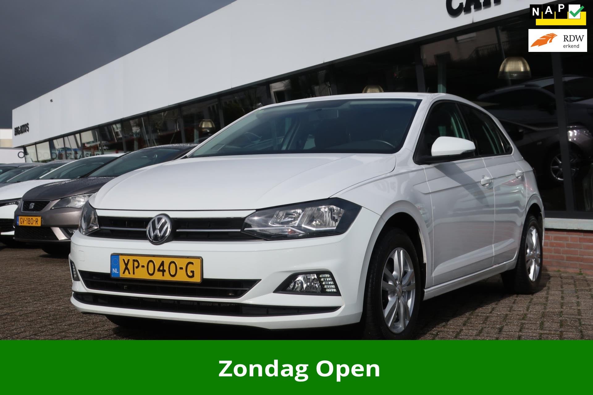 Volkswagen Polo 1.6 TDI Comfortline 1e EIG_LED_NAVI_ADAP-CRU, Gebruikt, Euro 6, Wit, Origineel Nederlands