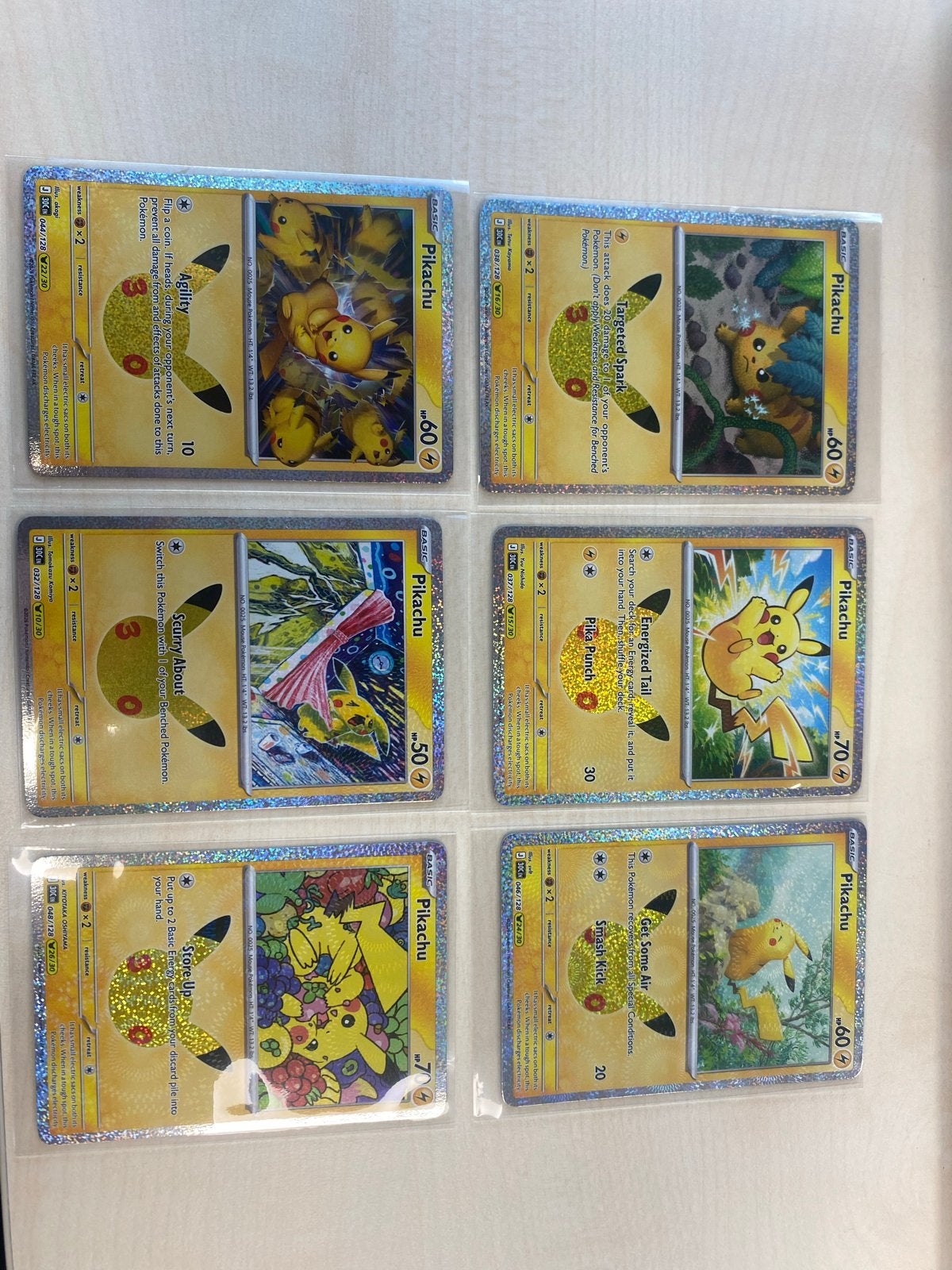 Pokemon 30th Anniversary: Pikachu & SR Kaarten, Hobby en Vrije tijd, Ophalen of Verzenden, Zo goed als nieuw, Meerdere kaarten