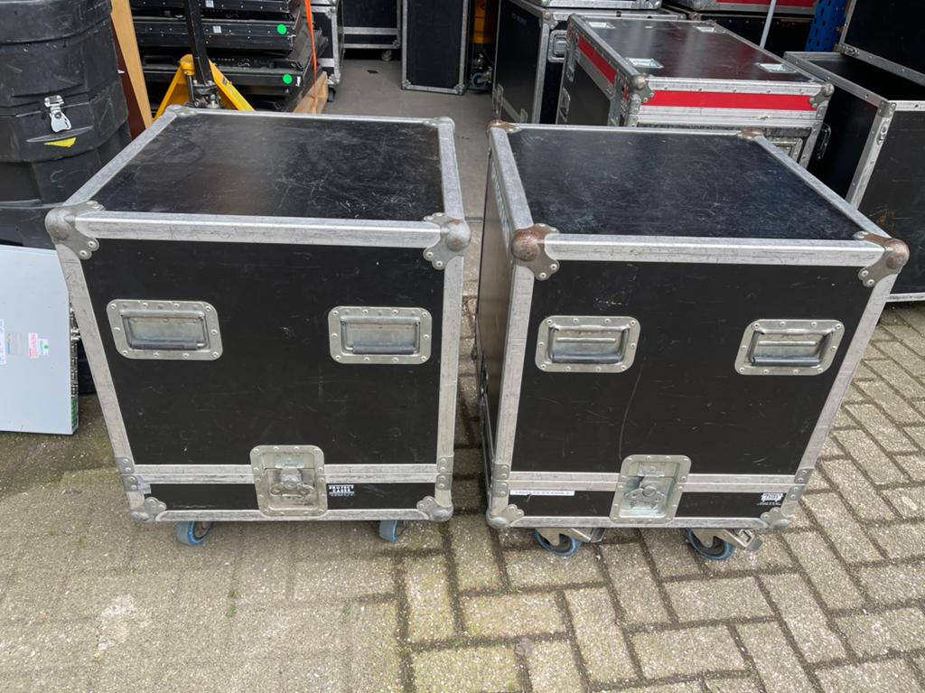 STOLPCASE + BINNENRACK 6He &Wheels 19Inch 51cm Inbouwdiepte, Ophalen, Gebruikt, Overige instrumenten, Flightcase