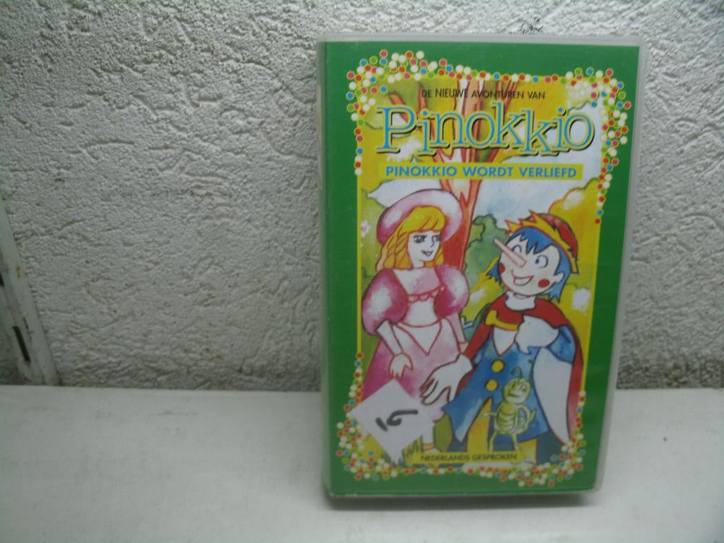 vhs 189a pinokkio 6 ned gespr, Cd's en Dvd's, VHS | Kinderen en Jeugd, Alle leeftijden, Ophalen of Verzenden, Gebruikt