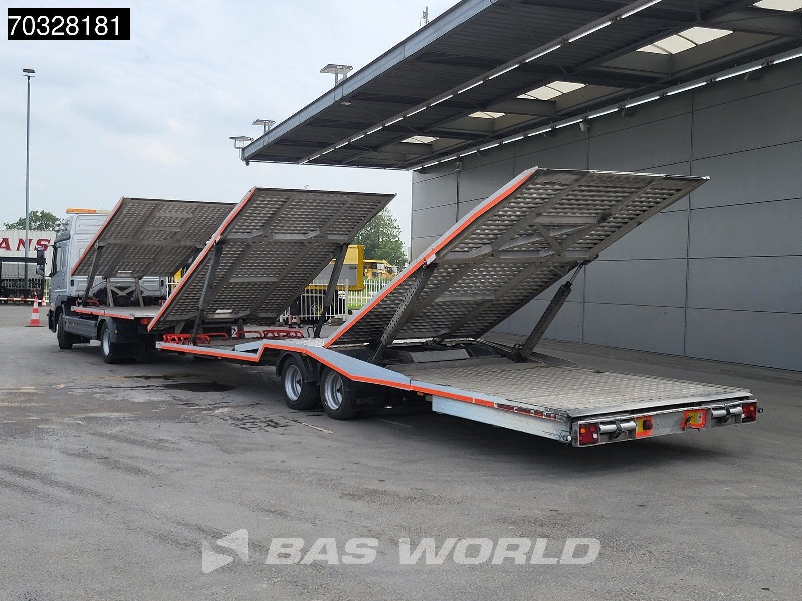 Mercedes Atego 1230 4X2 Kuvvetli car transporter 6 spots Hyd, Auto's, Automaat, Euro 6, Bedrijf, Diesel