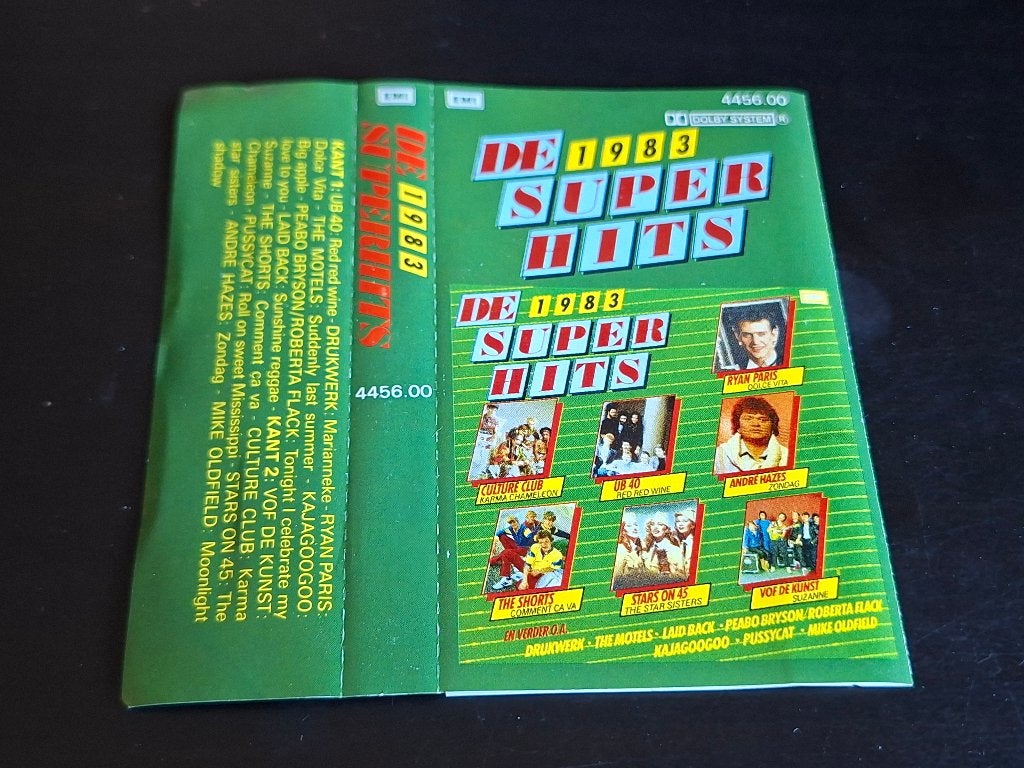 DE 1983 SUPERHITS (MC), Ophalen of Verzenden, Zo goed als nieuw, Origineel, Met bewaardoos, rek of koffer