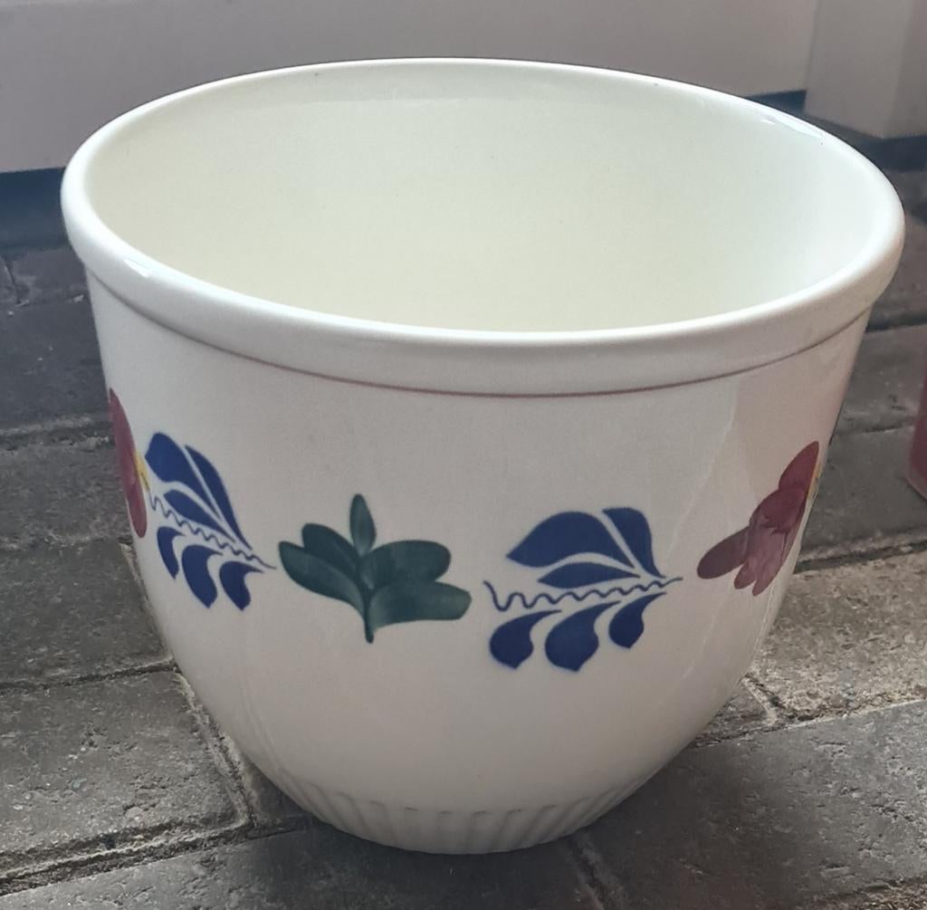 Boerenbont bloempot M24, de grootste, Huis en Inrichting, Keuken | Servies, Ophalen of Verzenden, Zo goed als nieuw, Aardewerk