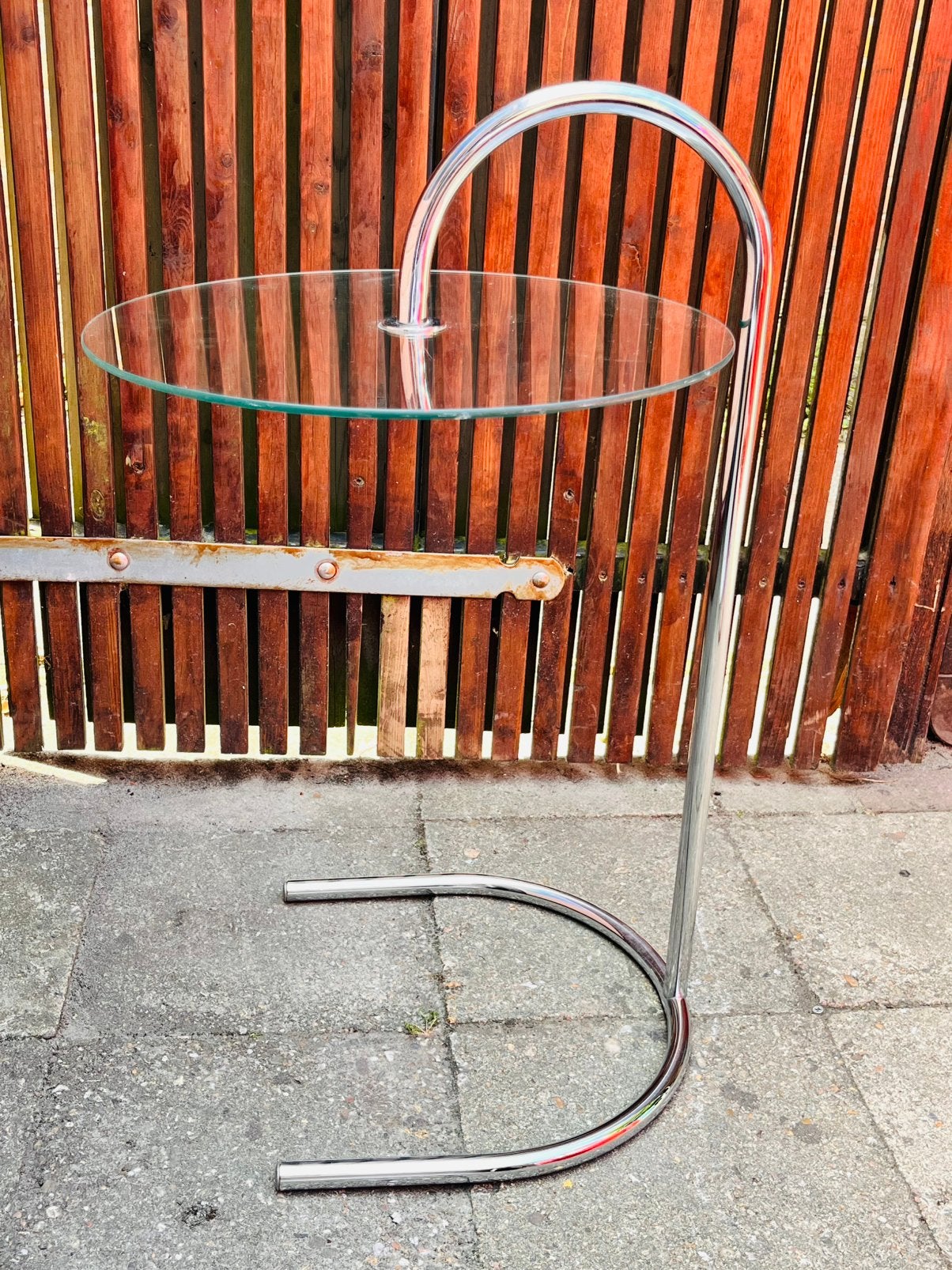 IKEA Ry verchroomd door Tord Björklund uit de jaren 80,, 45 tot 60 cm, Minder dan 55 cm, Rond, Ophalen of Verzenden