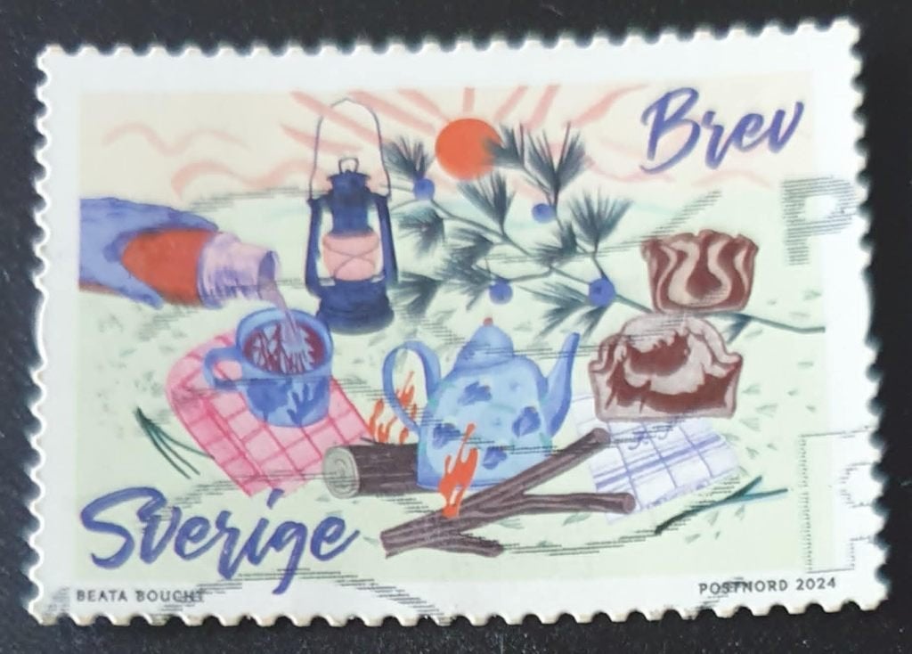 148-26 Zweden 2024 / Beate Bouch - A, Verzenden, Zweden, Gestempeld
