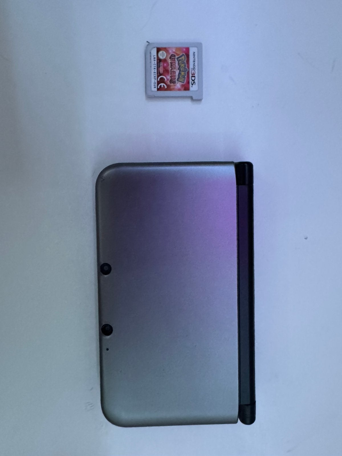 Nintendo 3DS XL met Pokémon Omega Ruby, Spelcomputers en Games, Spelcomputers | Nintendo 2DS en 3DS, Gebruikt, 3DS XL, Zilver