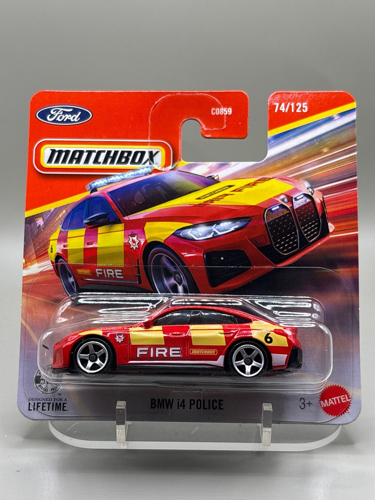 Matchbox BMW i4 Police (Fire) - Nieuw in verpakking