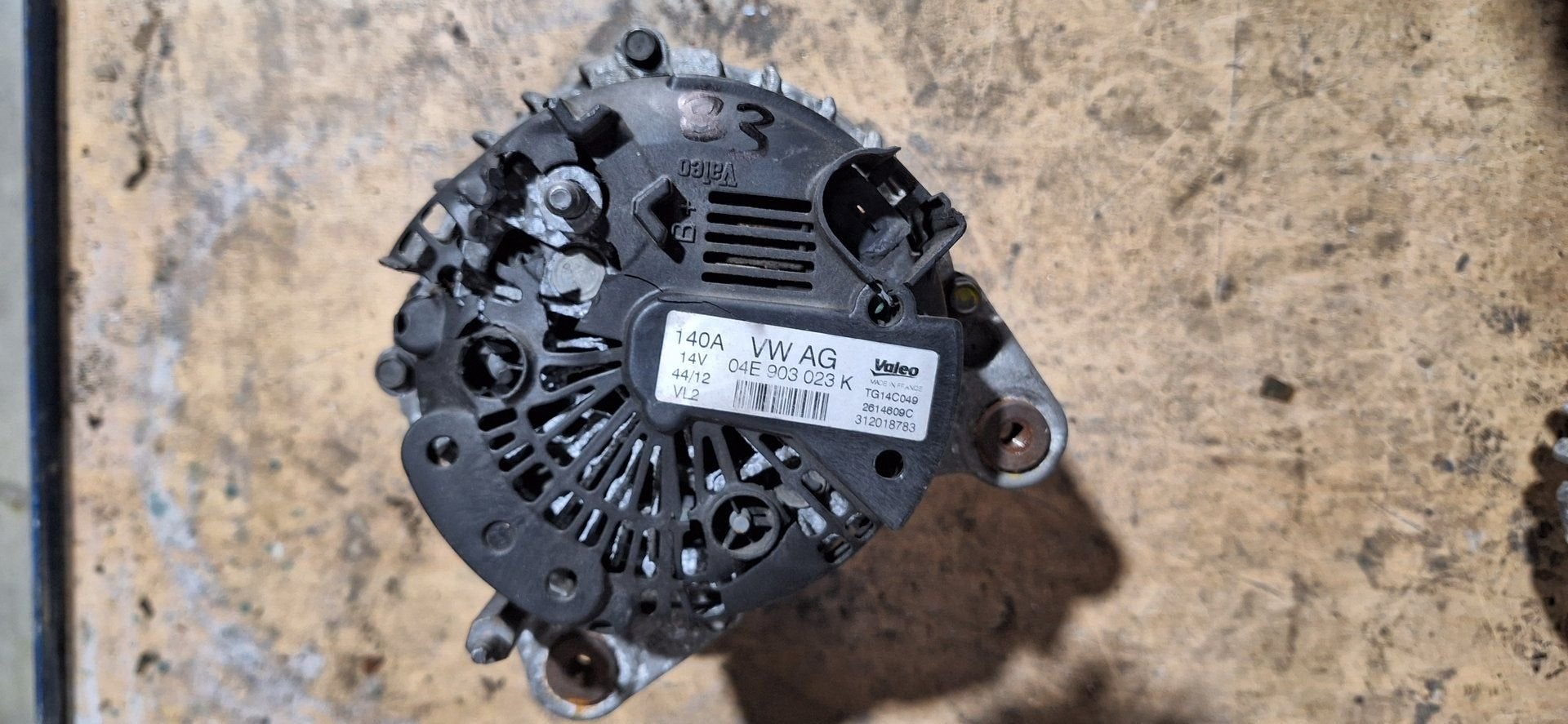 Dynamo / Alternator 140A Bosch 03L 903 023 K – VAG 1.6 / 2.0, Gebruikt, -, Volkswagen, -