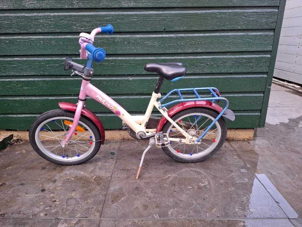 Meisjesfiets 16 inch, Ophalen, Terugtraprem, Gebruikt, Onbekend