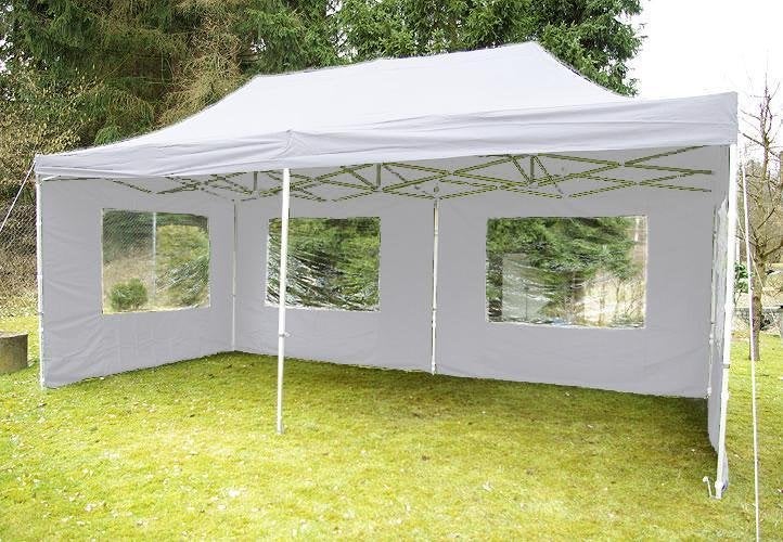 Profi Easy-Up Vouwpaviljoen/Vouwtent/Partytent 3x6m Wit, Opvouwbaar, Partytent, Nieuw, Ophalen of Verzenden
