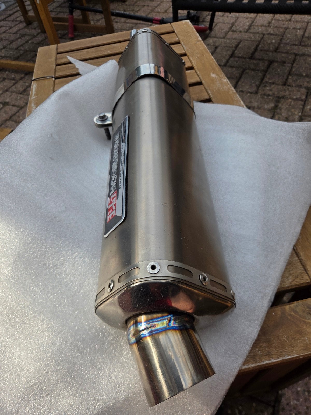 Sportuitlaat Kawasaki of Suzuki - Yoshimura Cyclone exhaust, Ophalen of Verzenden, Gebruikt
