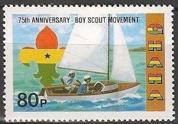Schip uit Ghana No.942 XXX.  ADV. no.28 W., Verzenden, Postfris, Overige thema's