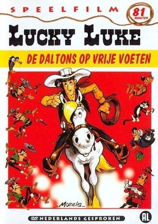 Lucky Luke De Daltons op vrije voeten DVD, Cd's en Dvd's, Gebruikt, Tekenfilm, Ophalen of Verzenden, Alle leeftijden