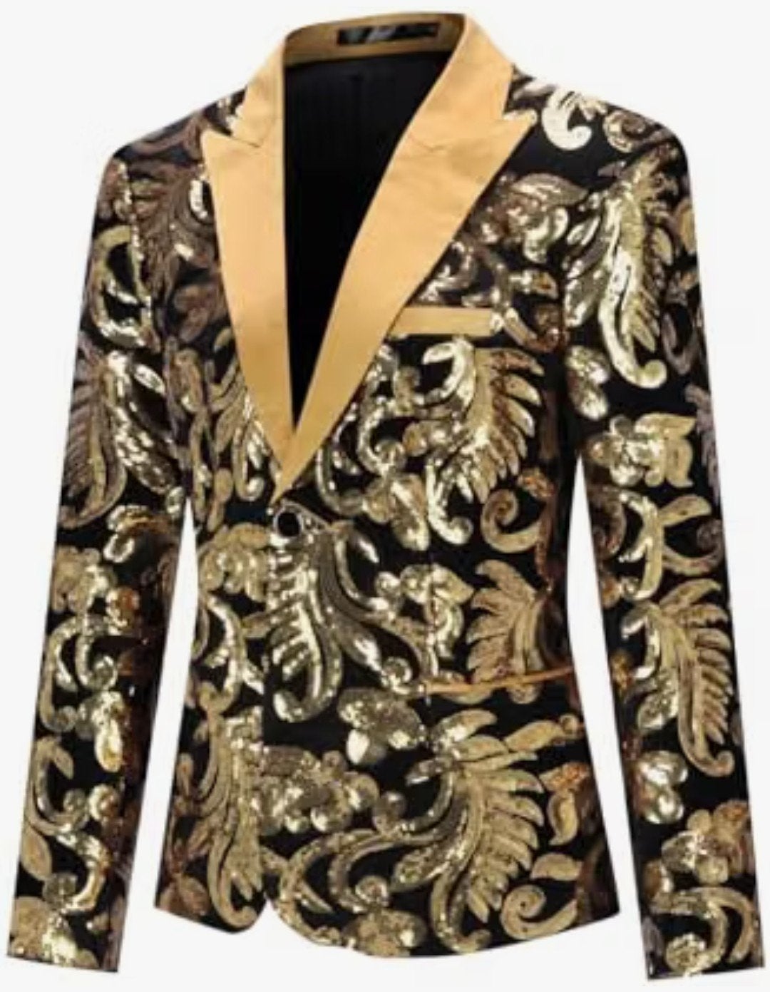 schitterend gouden glitter en glamour colbert jasje, Kleding | Dames, Maat 38/40 (M), Nieuw, Ophalen of Verzenden, Overige thema's