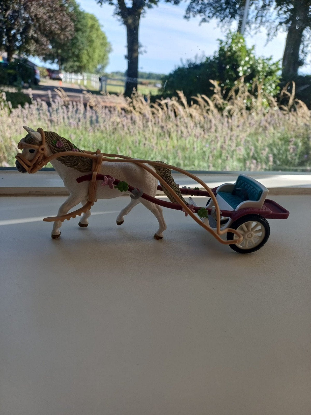 Schleich paard met karretje, Ophalen, Gebruikt