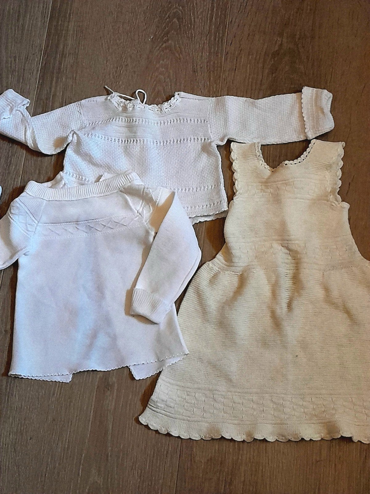 Oude luiertruitjes babytruitje luierjurkje Nostalgie! set 3, Verzenden, Nieuw, Jongetje of Meisje