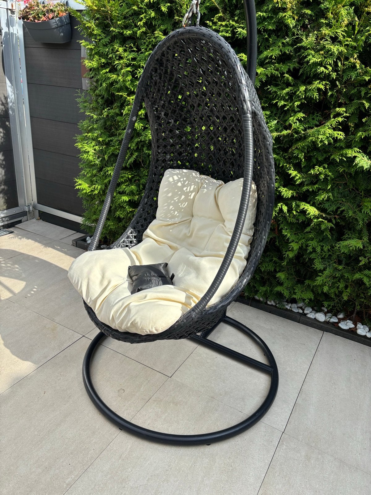 SWING CHAIR EGG, Ophalen, Zo goed als nieuw, Wicker